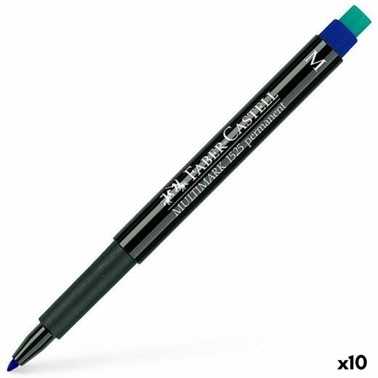 Picture of Marker permanentny Faber-Castell Multimark 1523 M Niebieski (10 Sztuk)