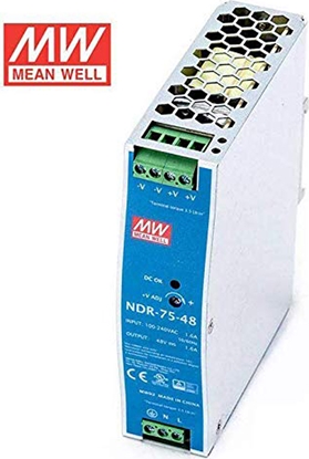 Attēls no Mean Well NDR-75-48 Hutschienennetzteil 75W 48V DC