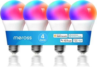 Picture of Meross MSL120 WiFi Smart LED Light Bulb (HomeKit) (four-pack) 6973696566324