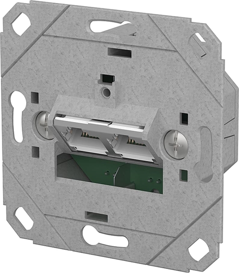 Picture of Metz Connect E-DAT C6A IDC Dose, 2 Port, UP0, metallisch