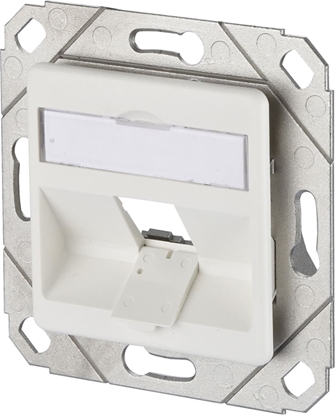 Picture of Metz Connect Keystone Anschlussdose UPk 1 Port unbestückt reinweiß