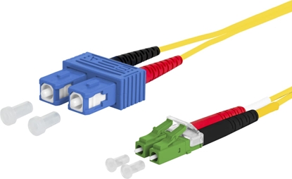 Picture of Metz Connect OpDAT patch cord, SC-D/LC-D APC OS2, 2 m