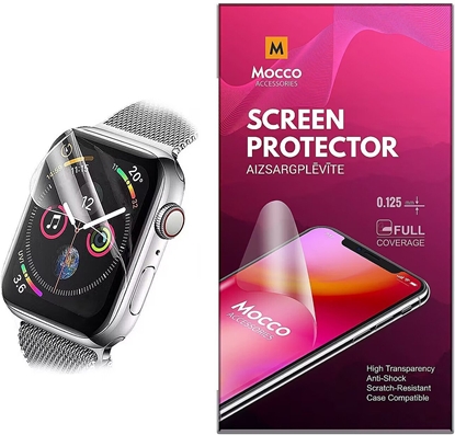 Attēls no Mocco Full Coverage 0.125mm Clear Screen Protector for Apple Watch 42mm