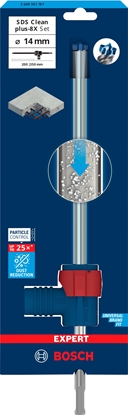 Изображение Motowiertarka Bosch Bosch Expert hammer drill SDS Clean plus-8X set, 14mm (working length 200mm, suction drill incl. suction connection)