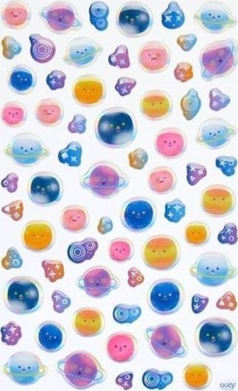 Picture of Ooly Mini Naklejki Itsy Bitsy Planety