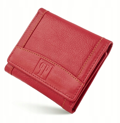 Picture of Paolo Peruzzi Czerwony skórzany portfel damski T-70-LRD