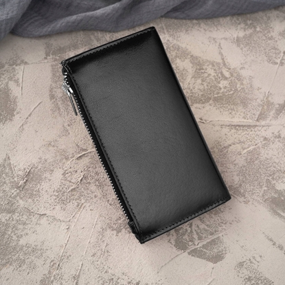 Picture of Paolo Peruzzi Portfel damski skórzany duy czarny z ochron RFID T-140-BL