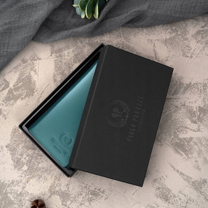 Attēls no Paolo Peruzzi Portfel damski skórzany duy zielony butelkowy z ochron RFID T-140-GB