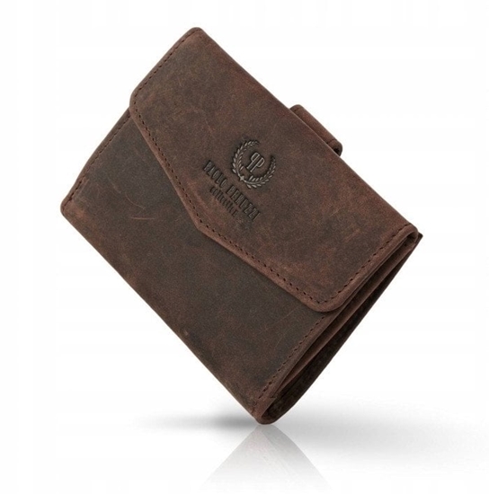 Picture of Paolo Peruzzi Portfel damski skórzany vintage RFID T-35-BR