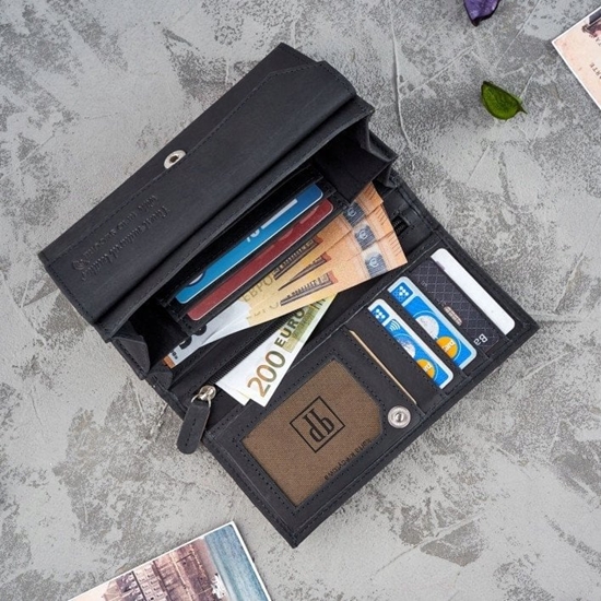 Picture of Paolo Peruzzi Portfel damski skórzany vintage T-44-BL