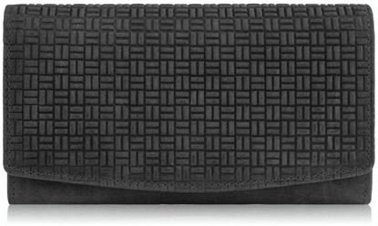 Picture of Paolo Peruzzi Portfel damski skórzany w stylu vintage duy czarny T-109-HBL