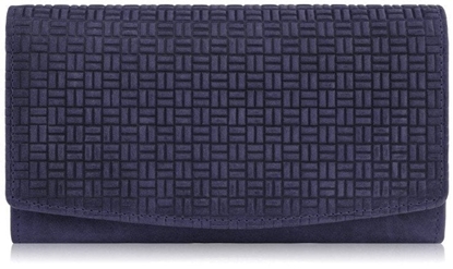 Picture of Paolo Peruzzi Portfel damski skórzany w stylu vintage duy granatowy T-109-HDB