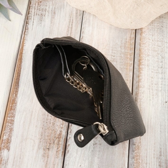 Picture of Paolo Peruzzi Portfel damski skórzany z kwiatowym wzorem T-45-BL etui na klucze T-51-NBL zestaw prezentowy ZUP-119-BL