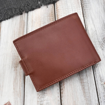 Picture of Paolo Peruzzi Portfel mski skórzany koniakowy RFID na prezent AL-16-CG