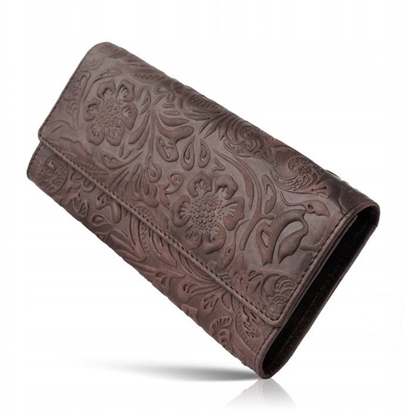 Attēls no Paolo Peruzzi Skórzany portfel damski brzowy IN-35-BR