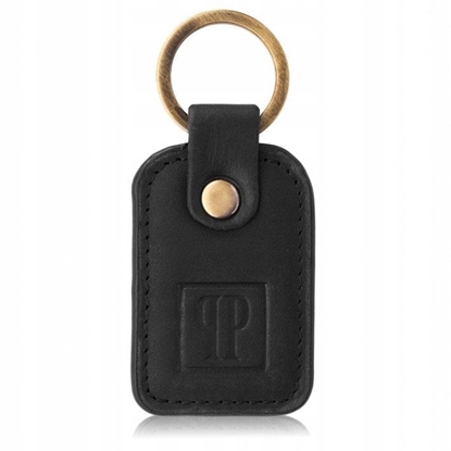 Attēls no Paolo Peruzzi Zestaw prezentowy portfel damski skórzany vintage i brelok do kluczy czarny ZUP-104-BL