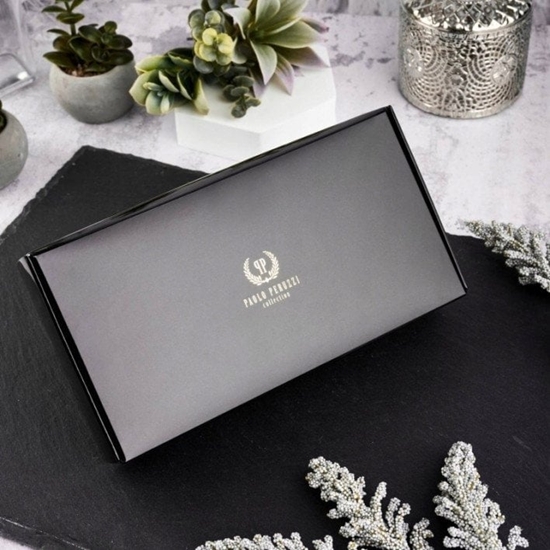 Picture of Paolo Peruzzi Zestaw prezentowy portfel damski skórzany vintage i brelok do kluczy pomaraczowy ZUP-104-OR