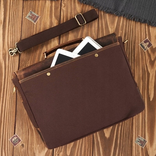 Picture of Paolo Peruzzi Zestaw: portfel mski T-03 + torba mska T-07 ZUP-07-BR