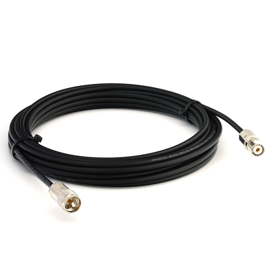 Изображение PL259 to SO239 5m UHF CB Radio Coaxial Cable — HF240 (LMR240 equivalent)