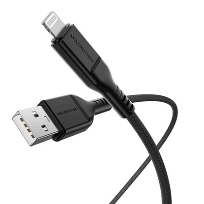 Изображение Premium Cable USB Type-A - Lightning, PD30W (black, 1.1m)