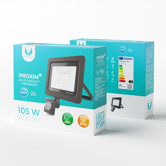 Picture of Prožektors LED PROXIM II 20W | 6000K | PIR IP66 Fo
