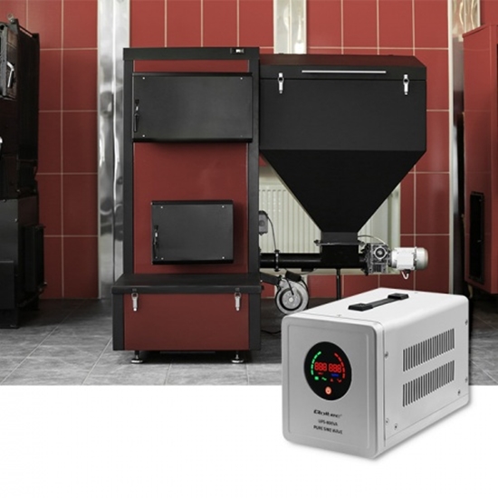 Изображение Qoltec Uninterruptible power supply Pure Sine Wave UPS | 800VA | 560W | Grey