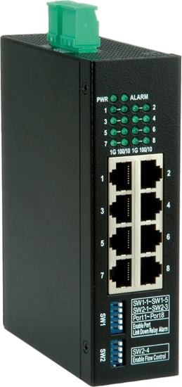 Picture of Roline Gigabit Ethernet Industrial Switch, 8x RJ45