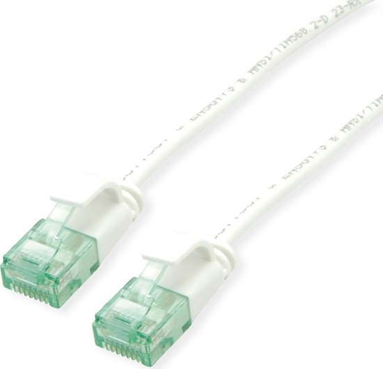 Picture of Roline Recycled Material ROLINE RM UTP Data Center Patch Cord Cat.6A (Class EA), Slim, white, 1.5 m