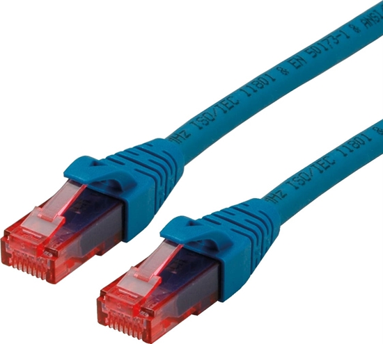 Picture of Roline UTP Cable Cat.6 Component Level, LSOH, blue, 0.5 m