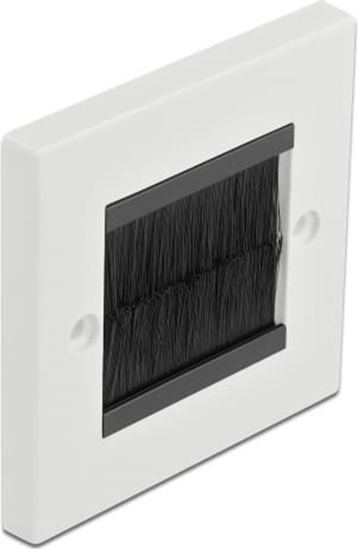 Picture of Rozetes nosegplāksne 86x86mm ar kabeļu izvadu, Delock