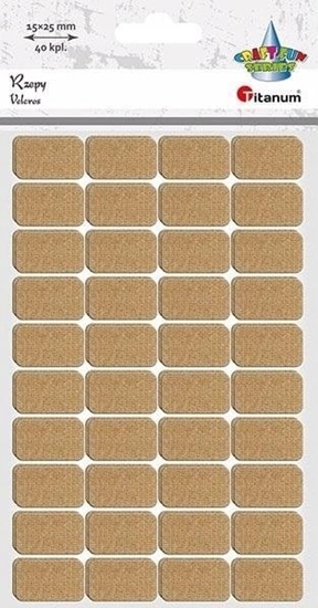 Picture of Rzepy samoprzylepne beowe 15x25mm 40kpl