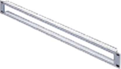 Attēls no Schroff 19" Cable Ducting, 2 U, 1.5 mm, St, RAL 7021