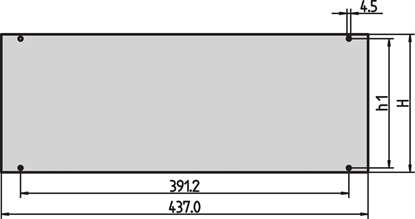 Изображение Schroff Inpac Front Panel, 3 U, 2.5 mm, Al, Anodized, Untreated Edges