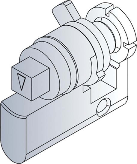 Изображение Schroff Novastar Lock Cylinder, Square Lock Insert
