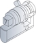 Picture of Schroff Novastar Lock Cylinder, Square Lock Insert