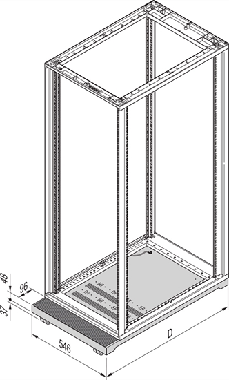 Изображение Schroff Novastar Mobile Plinth, 553W 500D