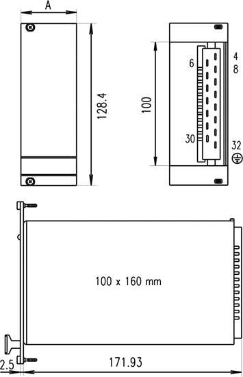 Изображение Schroff PSU Front Panel for PSM, Single, 3 U, 10 HP, Shielded, 2.5 mm, Al, Front Anodized, Rear Conductive