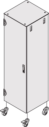 Attēls no Schroff Varistar Castors With 2 Lockers, 400 kg