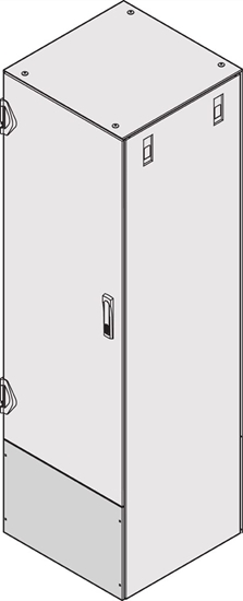 Picture of Schroff Varistar Connection Plate for Shortened Door/Rear Panel, IP 20, RAL 7021, 400H 800W