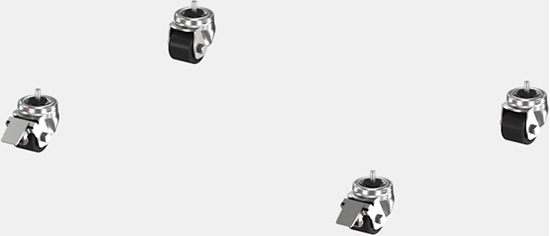 Picture of Schroff Varistar CP Castors With 2 Lockers, 900 kg