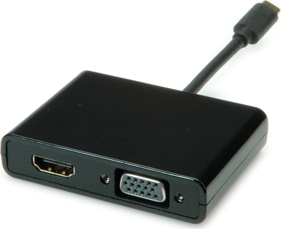 Picture of Secomp STANDARD Type C - HDMI/VGA Adapter, M/F, black, 0.1 m