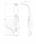 Picture of Shower panel with standard mixer Corsan Samsara Inox, S003M inox