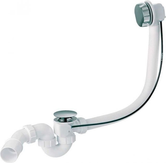 Picture of Sifons vannai, noplūde-pārplūde, hroms, CERSANIT