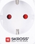 Attēls no Skross Skross Europe to USA, Type B, Type C (Europlug), 100-240 V, 15 A, White, 3750 W