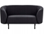 Picture of Sofa dwuosobowa tapicerowana czarna LOEN