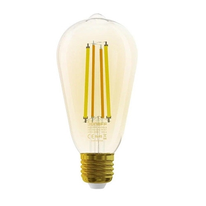 Picture of SONOFF B02-F-ST64 Smart LED Filament Bulb, 7W, E27, 1800-5000K, Wi-Fi