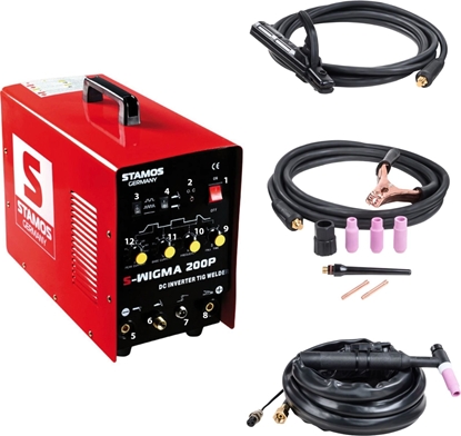 Attēls no Stamos Spawarka S-WIGMA 200P TIG DC MMA 200A