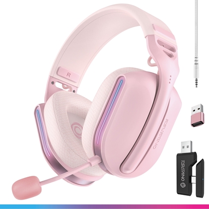 Picture of Suchawki Oniverse Polaris wireless gaming headset, pink