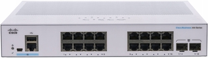 Picture of Switch Cisco switch CBS350-16T-2G-EU (16xGbE,2xSFP,fanless)