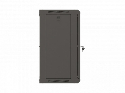 Изображение Szafa Lanberg Rack cabinet 19inch wall-mount 12U/540X350 flat pack with glass door black